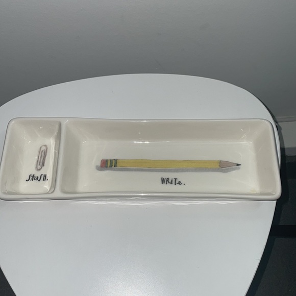 Rae Dunn Artisan Collection Stash/Write Organizer Pencil Paperclip Desk Office - Picture 1 of 2